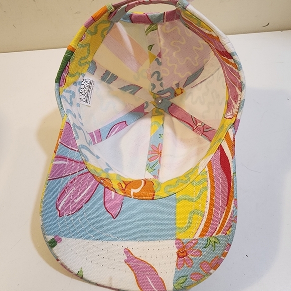 TWO'S COMPANY Women's Floral cotton Adjustable Baseball Cap OS - Picture 8 of 13